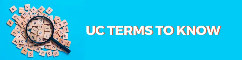 UC Glossary header cyan