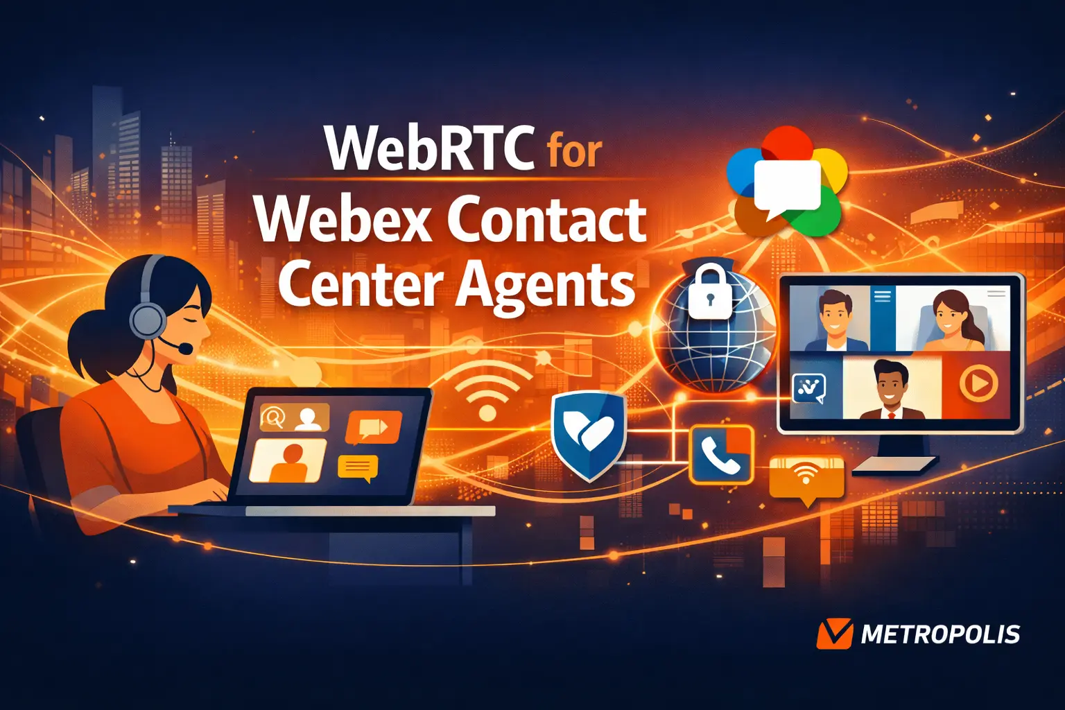 WebRTC for Webex Contact Center Architecture