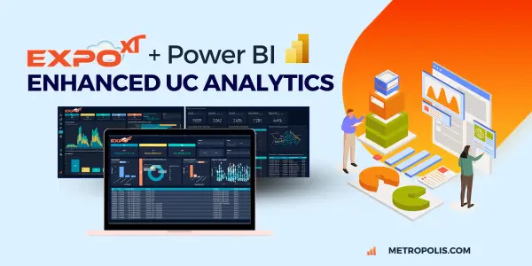 Image header with colorful background and text Communication Analytics