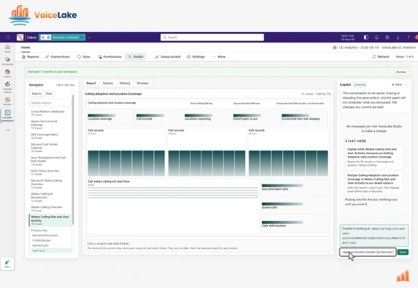 screenshot of VoiceLake GIthub Studio